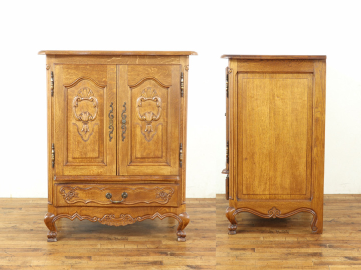 重厚でいて華やか、フレンチサイドキャビネット 65013 アンティーク