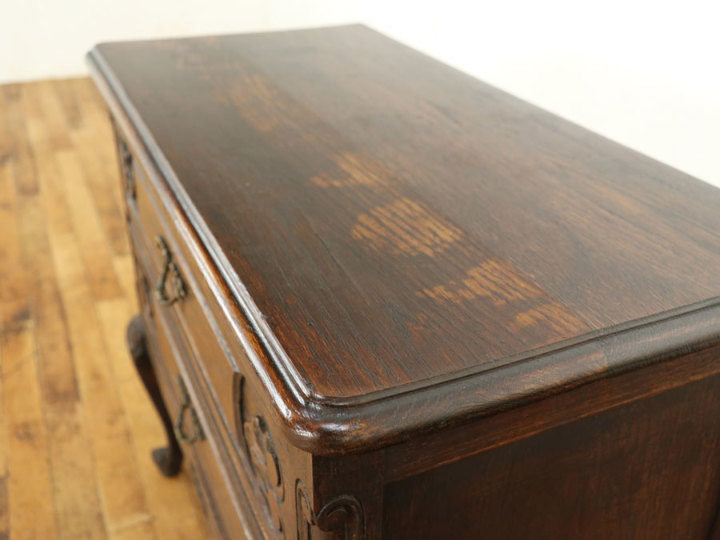 フランスアンティーク 猫脚 ミニチェスト 素晴らしいフォルム フランスアンティーク 猫脚チェスト 64307