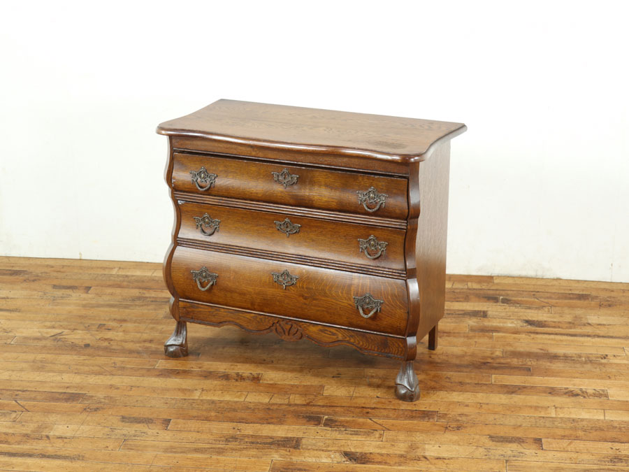 オーク材の味わい深い雰囲気 オランダミニチェスト・コモード 65039