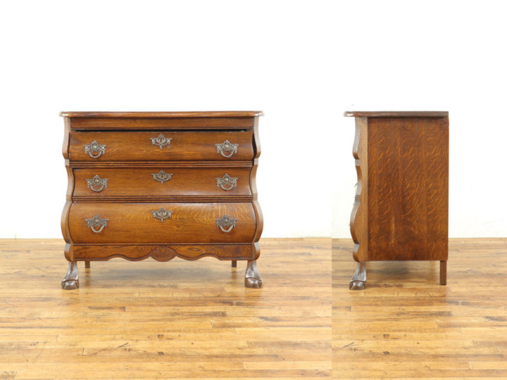 オーク材の味わい深い雰囲気 オランダミニチェスト・コモード 65039