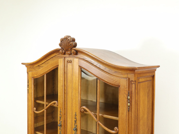 フレンチディスプレイキャビネット 65076 アンティーク家具