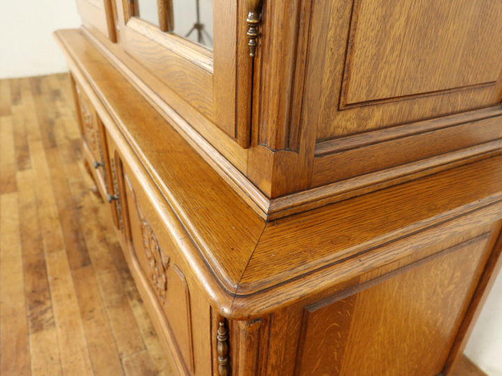 フレンチディスプレイキャビネット 65076 アンティーク家具