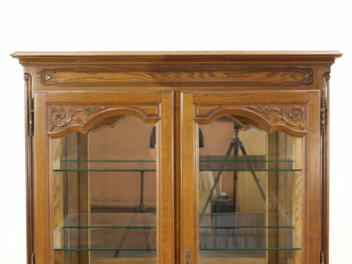 ミラーで奥行きのあるディスプレイ ショーケース 65085 アンティーク