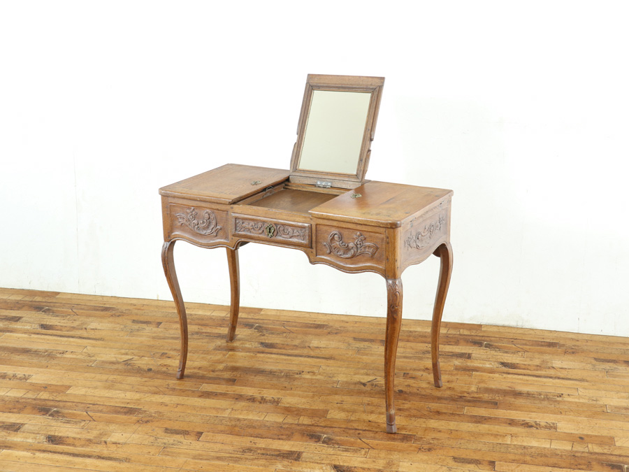 希少♦️フレンチ♡ロココ ヴィンテージ♦️猫脚 両袖デスク♦️ドレッサーにも♦️送料込 楽天市場】ロココ（ドレッサー・鏡台｜収納家具）：インテリア