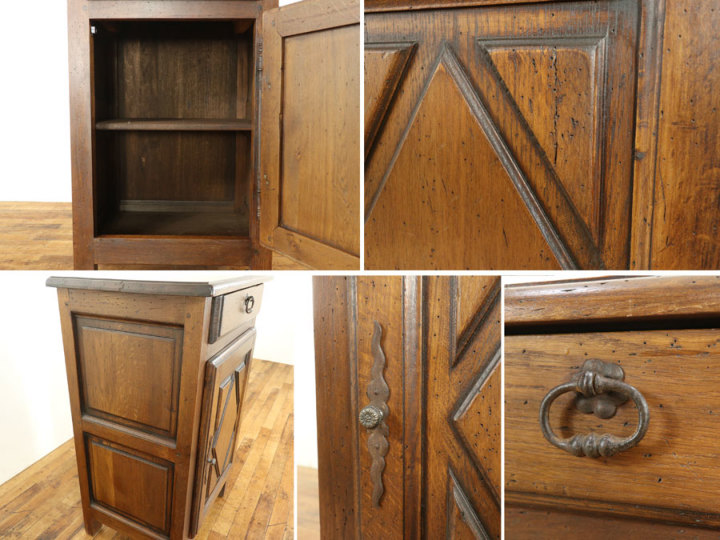 温もりあるレトロ感 ナイトテーブルにも サイドキャビネット