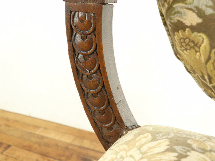 重厚なたたずまい フランスアンティーク サボナローラチェア 65140