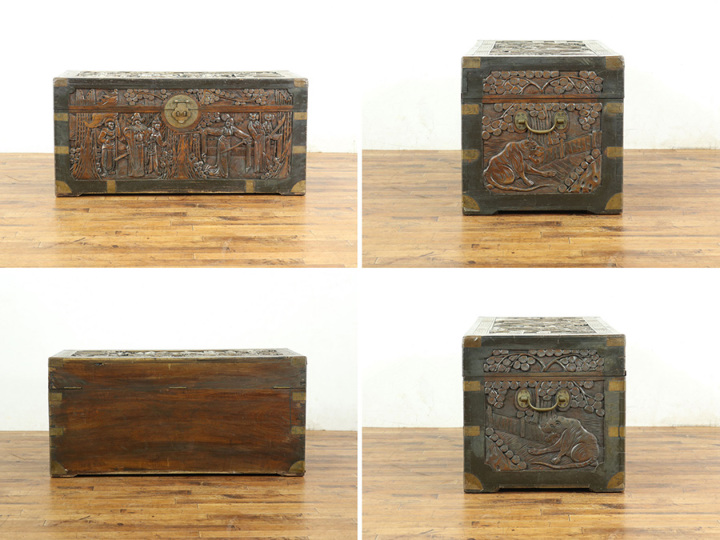 個性的で興味深いデザイン アジアンテイスト コファー 65159