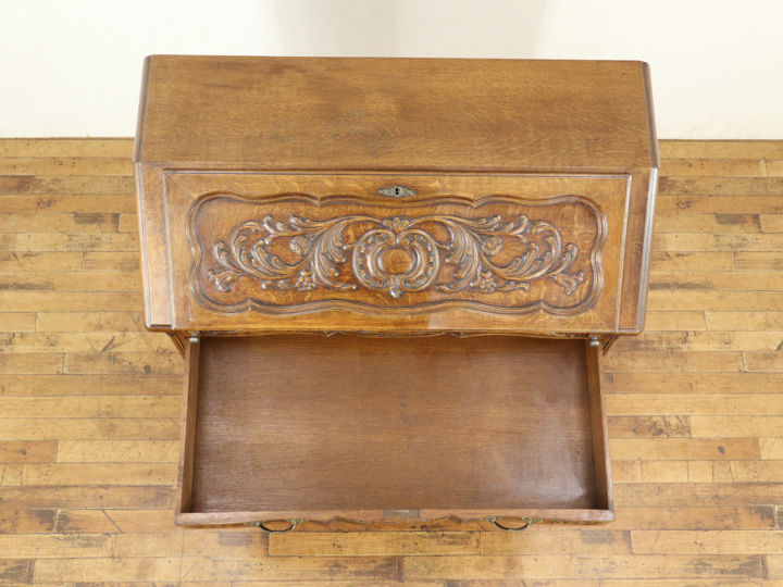 【訳あり】猫脚ライティングビューロー アンティーク家具 フランスアンティーク 猫脚ライティングビューロー 65167 アンティーク