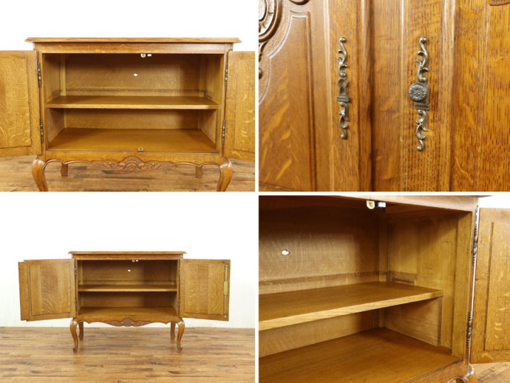 テレビ台 アンティーク 木製 テレビ台や収納棚に サイドキャビネット 65171 アンティーク家具