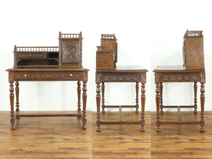 ブルターニュスタイル フランスアンティーク家具 小ぶりなデスク 65273