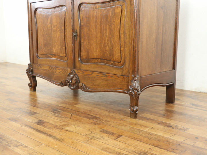 収納量も魅力 フランスアンティーク キャビネット 65331 アンティーク