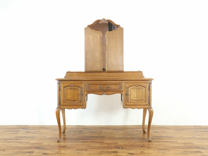 フランス　アンティーク家具　ドレッサー 三面鏡 ドレッサー 65334a アンティーク家具 ウェブサイト商品一覧