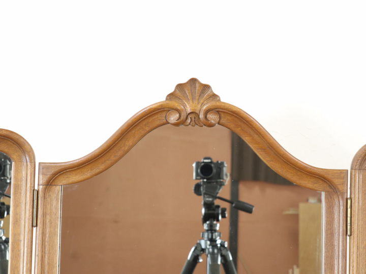 三面鏡タイプ フランス猫脚ドレッサー 65335 アンティーク家具 ウェブ