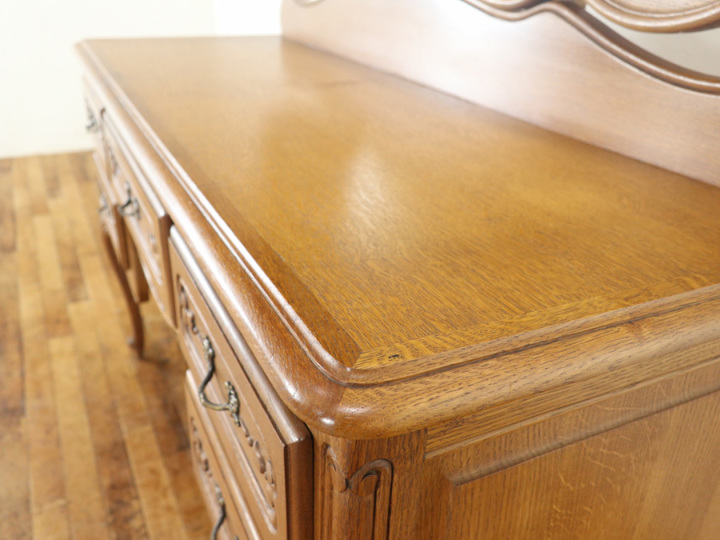 三面鏡タイプ フランス猫脚ドレッサー 65335 アンティーク家具 ウェブ