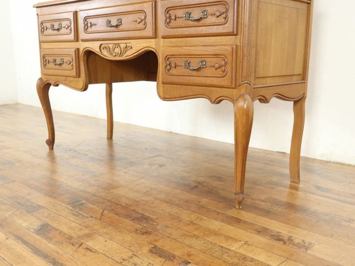 三面鏡タイプ フランス猫脚ドレッサー 65335 アンティーク家具 ウェブ