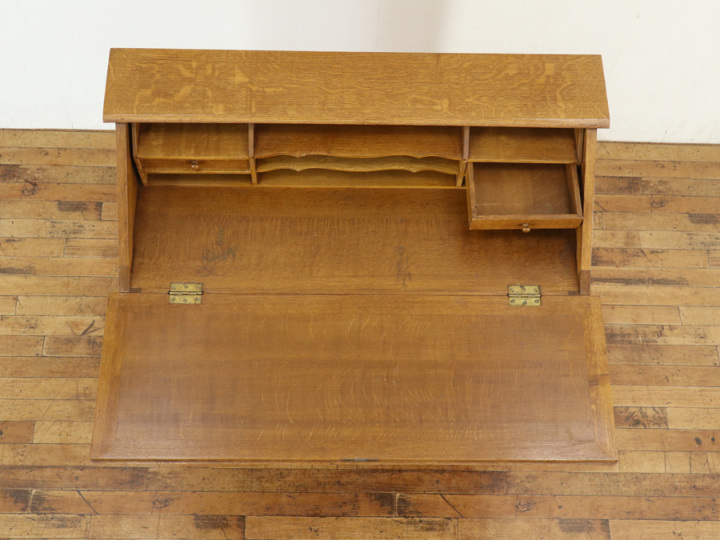 明るめのお色 フランス猫脚ライティングビューロー 65339 アンティーク