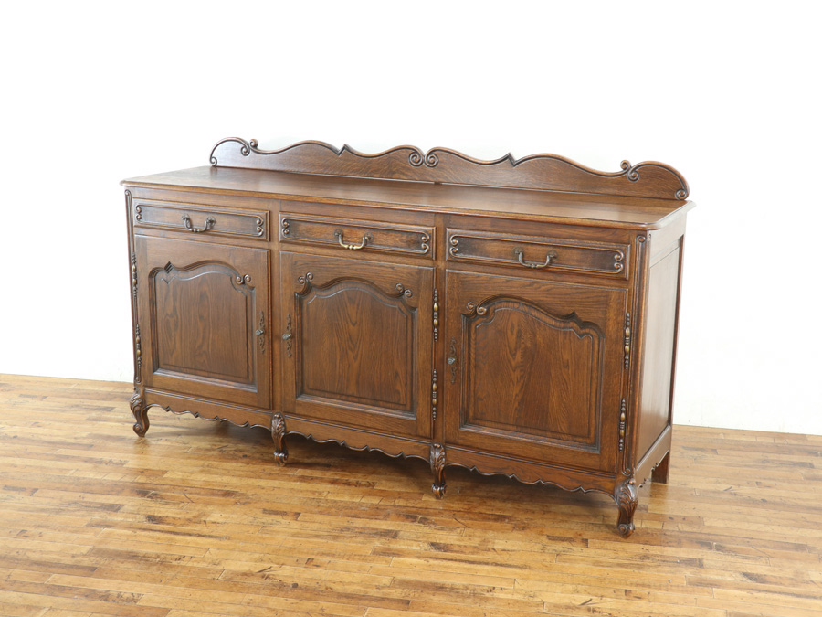 M○東サセール 希少☞アンティークファニチャー☜ 3枚扉 オーク サイド