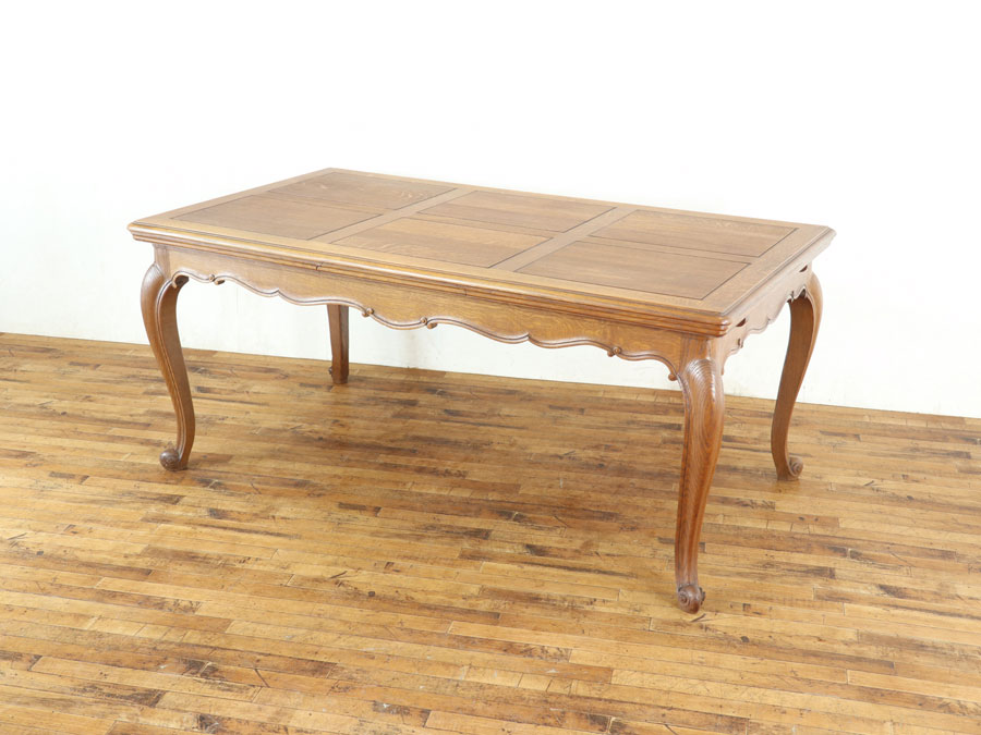 非常に大きくなる珍しいサイズ 猫脚ドローリーフテーブル 65348