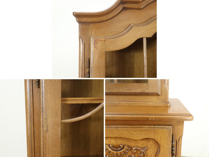 木製キャビネット アンティーク 横面にも個性 キャビネット 65354 アンティーク キャビネット