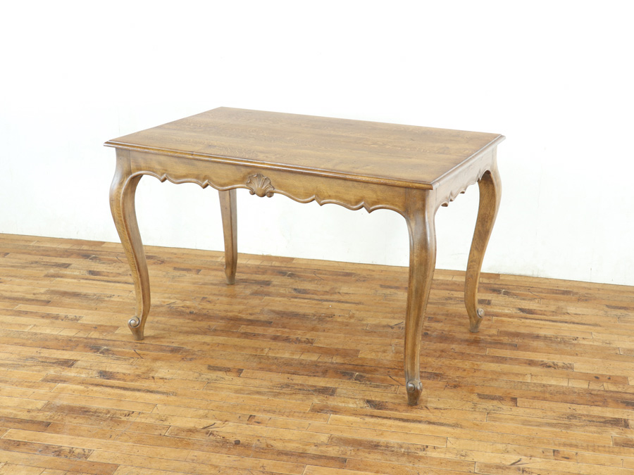 小ぶりで伸長しないタイプ 猫脚ダイニングテーブル 65359a 小ぶりで伸長しないタイプ 猫脚ダイニングテーブル 65359a