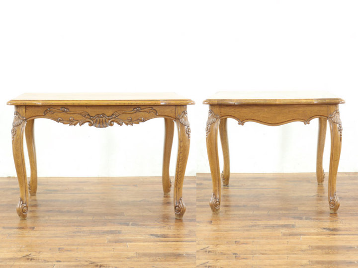 珍しい天板サイズ 猫脚 コーヒーテーブル 65379 アンティーク家具