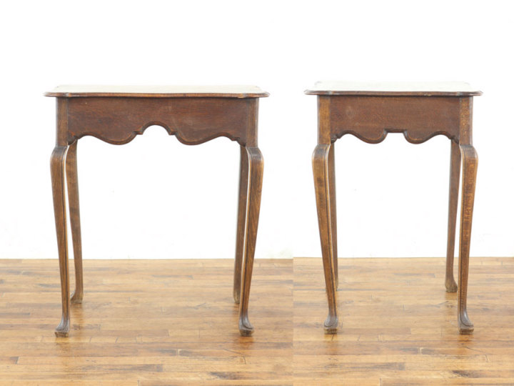 ダークカラー フレンチ サイドテーブル 65405a アンティーク家具