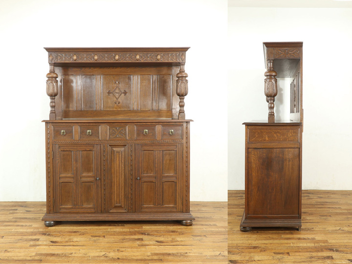 北欧家具 アンティーク キャビネット 実用性も高そうな構造のキャビネット 70146 アンティーク家具 ウェブ