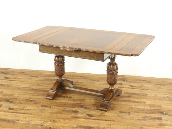 ブルボーズレッグ ドローリーフテーブル 70164 アンティーク家具