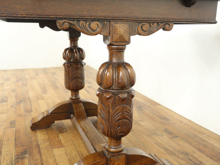 【ダイニングテーブル】ブルボーズレッグ　ドローリーフテーブル　伸長式 ダイニングテーブル】ブルボーズレッグ ドローリーフテーブル