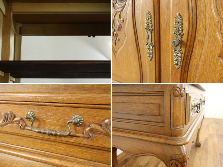 コ*リ様 アンティーク　キャビネット キャビネット リビング収納 レトロ調 幅70cm （ GATHER 棚