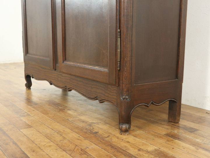 アンティークキャビネット#13 色付きガラスのダークカラーキャビネット 70173 アンティーク