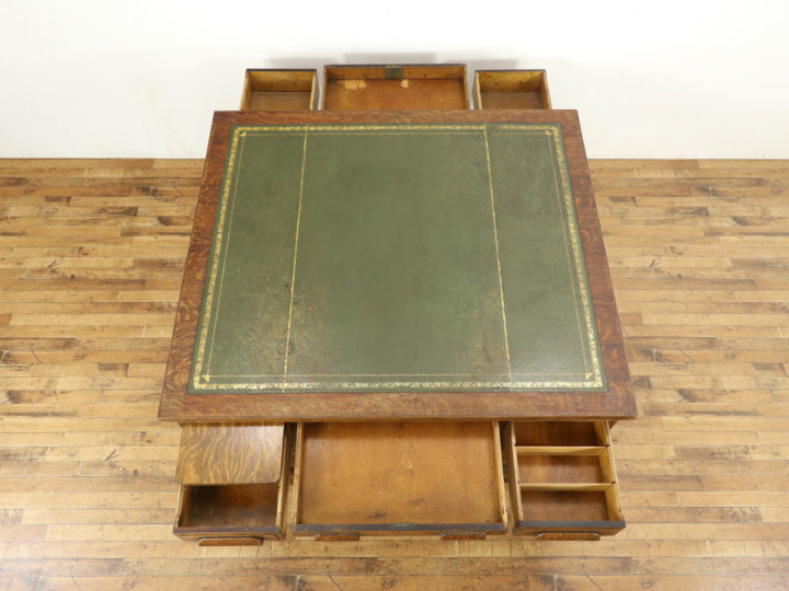 大きめサイズ ゆったり使える かっこいいデスク 70174 アンティーク