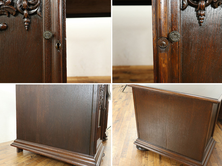 アンティーク風　木製デスク デスク 2点セット アンティーク風(幅112cm 木製 デスク×1 チェア×1