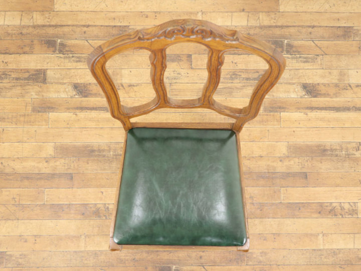 フランス　アンティーク　ダイニングチェア　椅子 イギリス アンティーク オーク ダイニングチェア 4脚セット