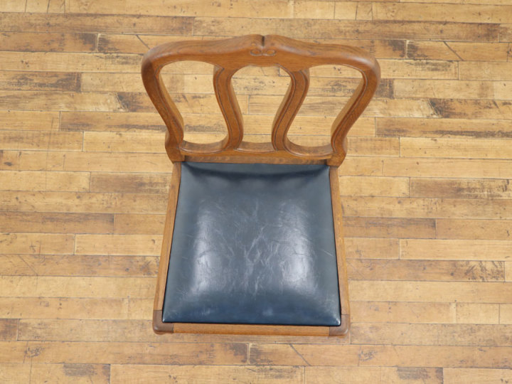 アンティーク　イス　2脚 張替済ダイニングチェア 70193在庫2脚 アンティーク家具 ウェブサイト