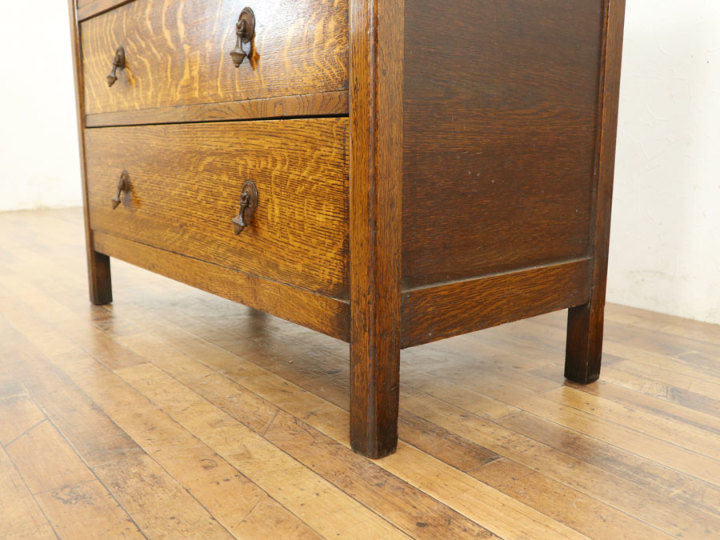 縦長ミラーの英国ドレッサー 70267 アンティーク家具 ウェブサイト商品