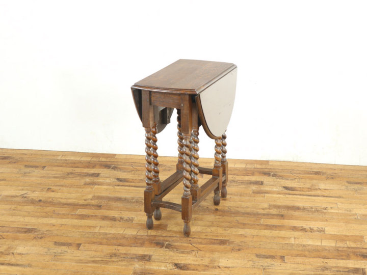 ゲートレッグテーブル 大定番！ツイストレッグゲートレッグテーブル 70295 アンティーク家具