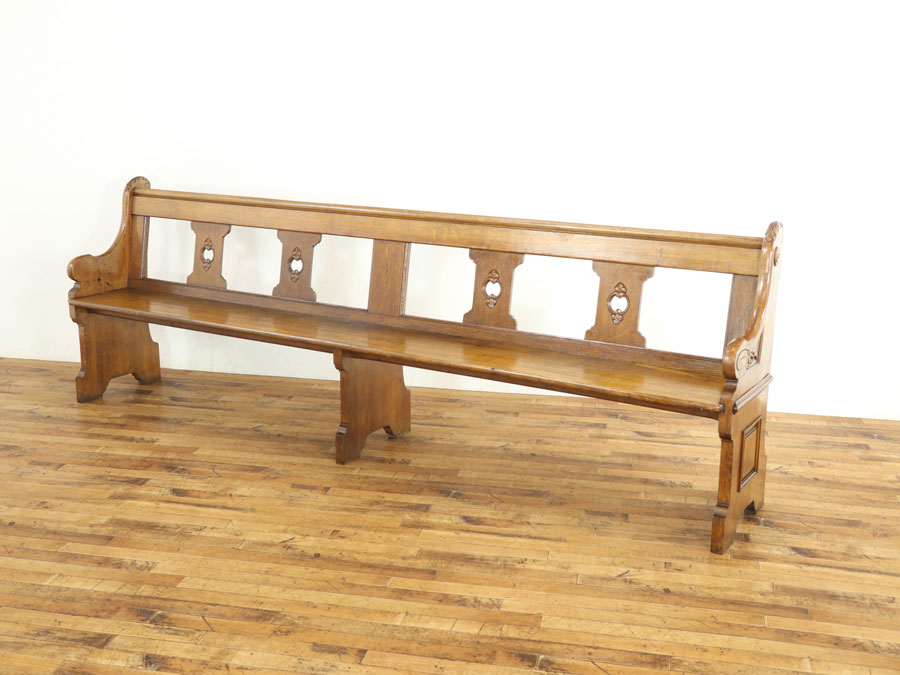 アンティーク 木製ベンチ 教会の長椅子 チャーチベンチ /SL2 - 椅子