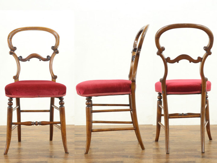 ヨーロッパでみた椅子の面影 バルーンバックチェア 70350 アンティーク 