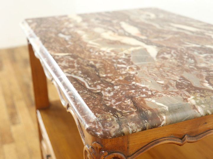 引取限定】イタリア 最高級 大理石 マホガニー材 大理石天板 チェスト