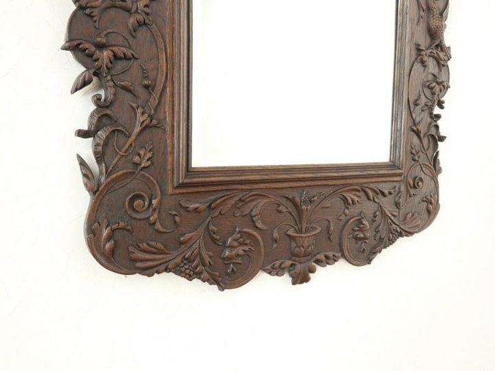 小鳥が住む ウォールミラー 70443 アンティーク家具 ウェブ