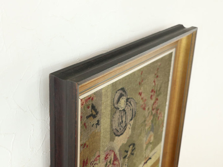 特徴的な図案 プチポワン壁飾り 70567 アンティーク家具 ウェブサイト