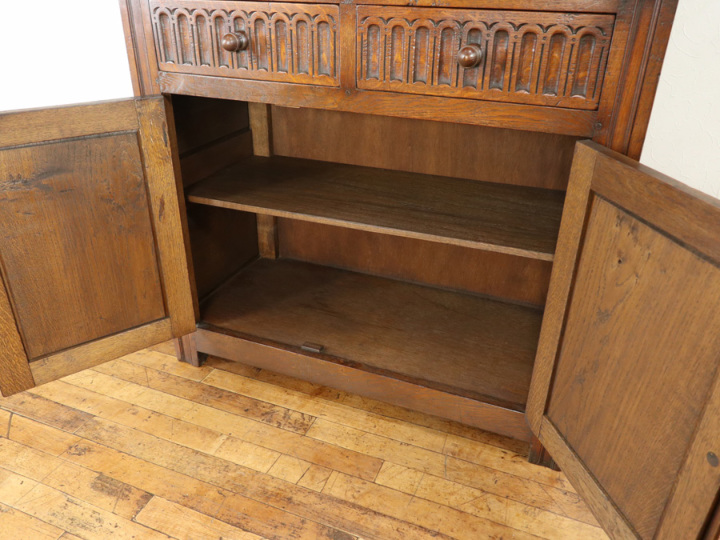 素朴かわいい 英国カップボード 80063 アンティーク家具 ウェブサイト