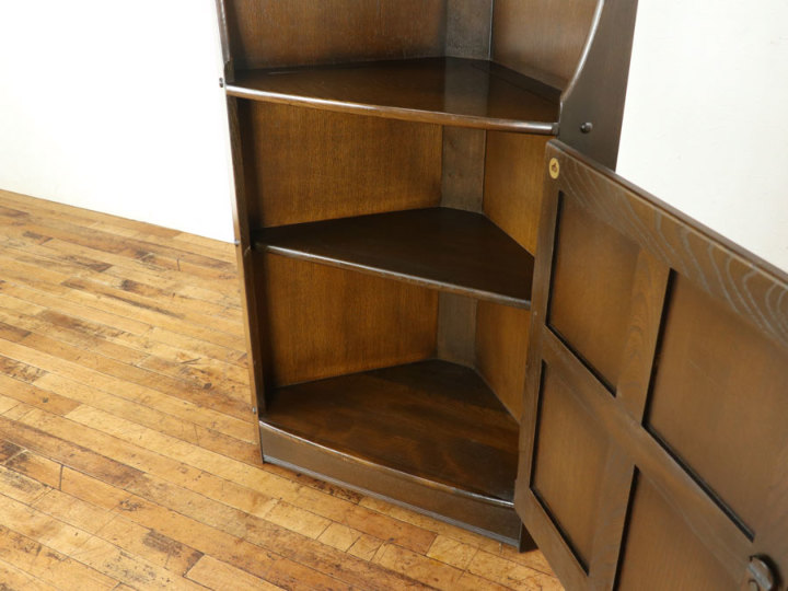 ERCOL(アーコール) コーナーキャビネット 80221 アンティーク家具