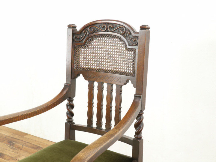 イギリス アンティーク 家具 アームチェア 椅子 英国 339A イギリスアンティーク家具 アンティークチェア アームチェア チェア