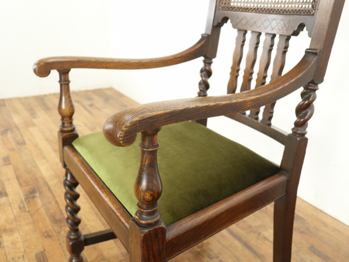イギリスアンティーク アームチェア 80279 アンティーク家具 ウェブ