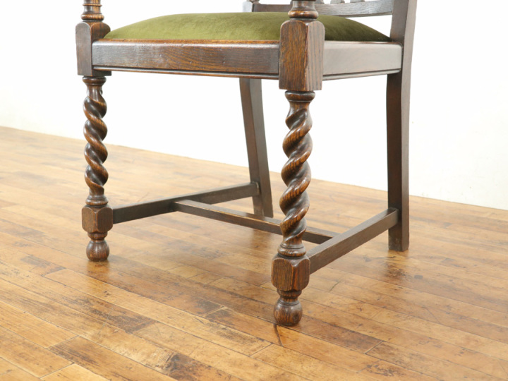 イギリスアンティーク アームチェア 80279 アンティーク家具 ウェブ