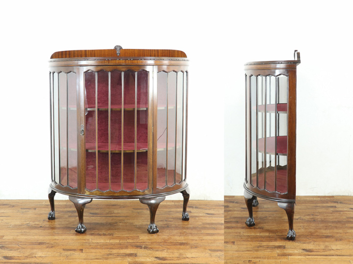 【三歩】イギリス　アンティーク　壁掛け　ショーケース　輸入 三歩】イギリス アンティーク 壁掛け ショーケース 輸入 三歩