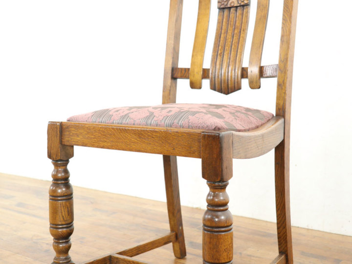 張替済 ダイニングチェア 80428在庫4脚 アンティーク家具 ウェブサイト