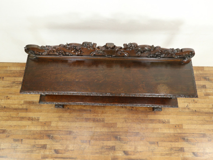 古道具　木製キャビネット ガラス板 アンティーク家具の興味深さが詰まった キャビネット 80445